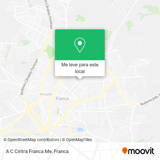 A C Cintra Franca Me mapa