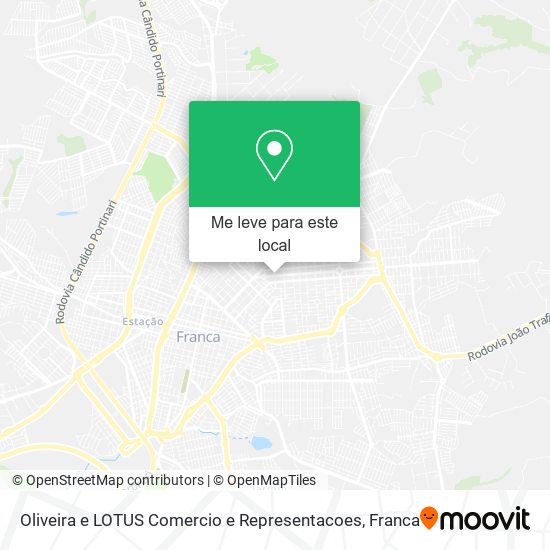 Oliveira e LOTUS Comercio e Representacoes mapa