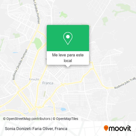 Sonia Donizeti Faria Oliver mapa