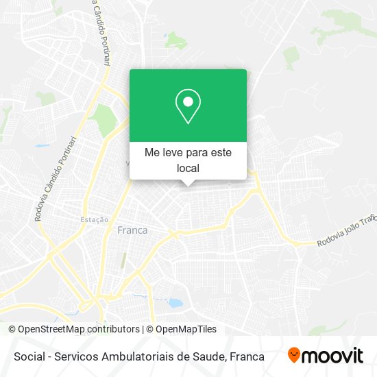 Social - Servicos Ambulatoriais de Saude mapa