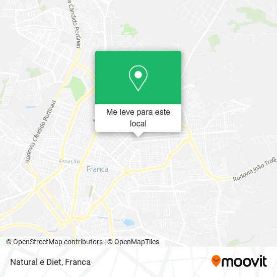 Natural e Diet mapa