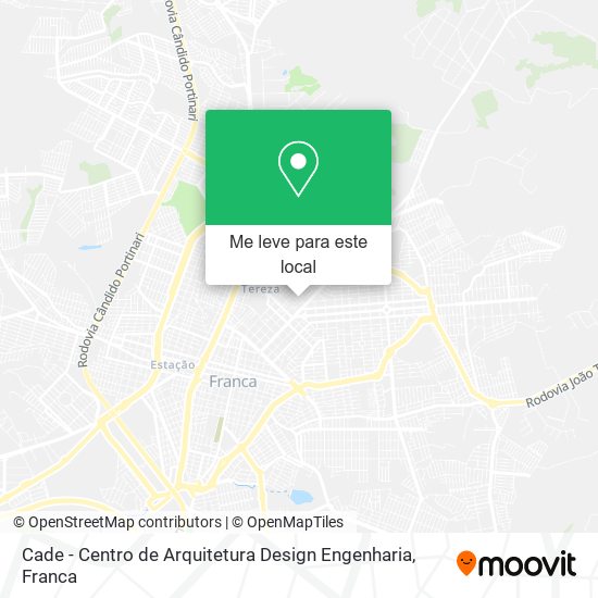 Cade - Centro de Arquitetura Design Engenharia mapa