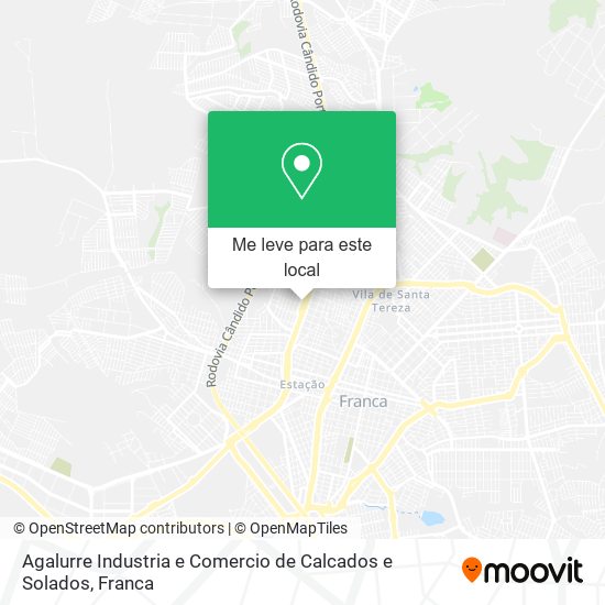 Agalurre Industria e Comercio de Calcados e Solados mapa