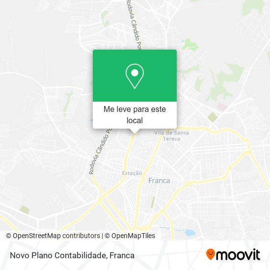 Novo Plano Contabilidade mapa