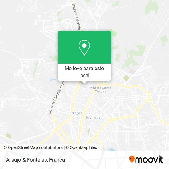 Araujo & Fontelas mapa