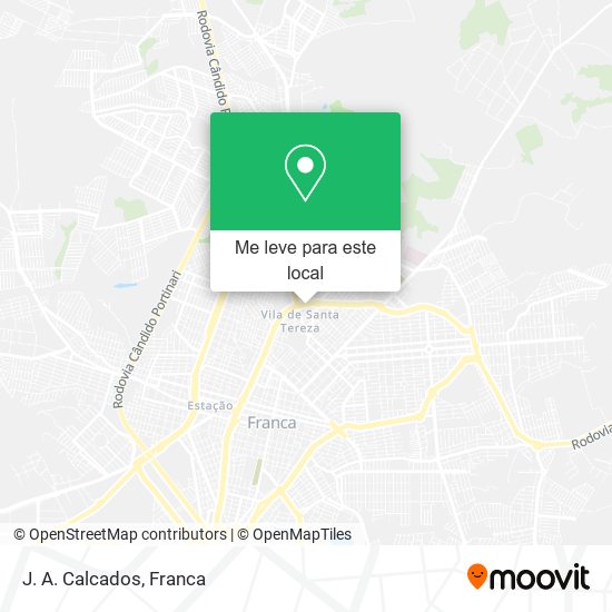 J. A. Calcados mapa