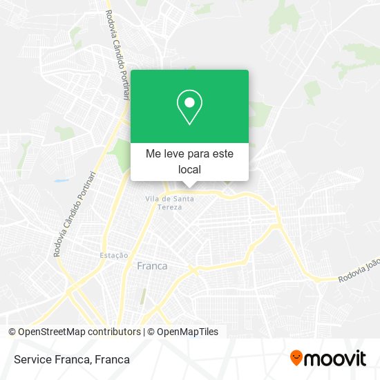 Service Franca mapa