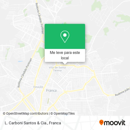 L. Carboni Santos & Cia. mapa