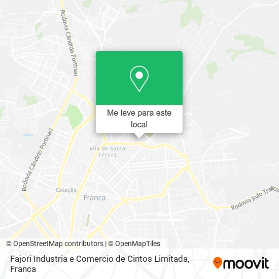 Fajori Industria e Comercio de Cintos Limitada mapa