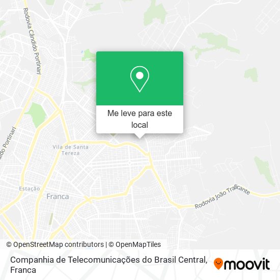 Companhia de Telecomunicações do Brasil Central mapa