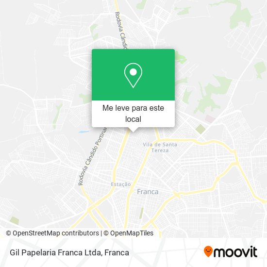 Gil Papelaria Franca Ltda mapa