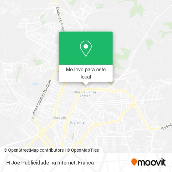 H Joe Publicidade na Internet mapa