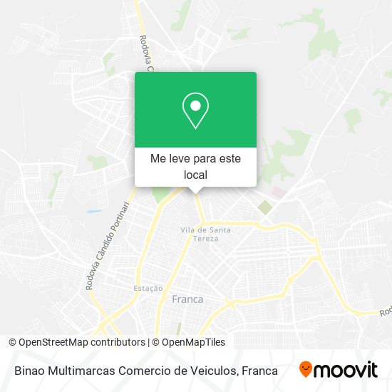 Binao Multimarcas Comercio de Veiculos mapa