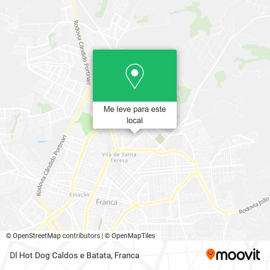 Dl Hot Dog Caldos e Batata mapa