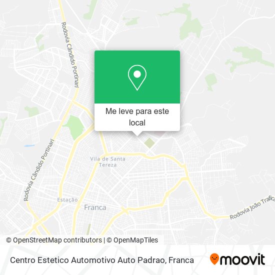 Centro Estetico Automotivo Auto Padrao mapa