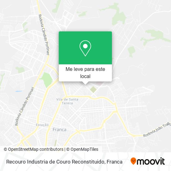 Recouro Industria de Couro Reconstituido mapa