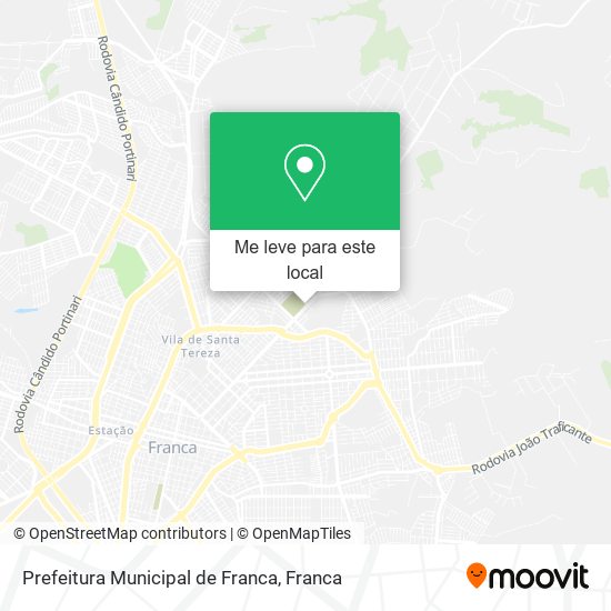 Prefeitura Municipal de Franca mapa