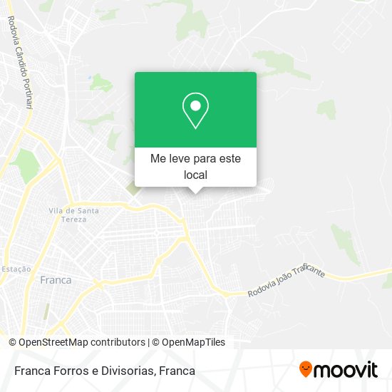 Franca Forros e Divisorias mapa