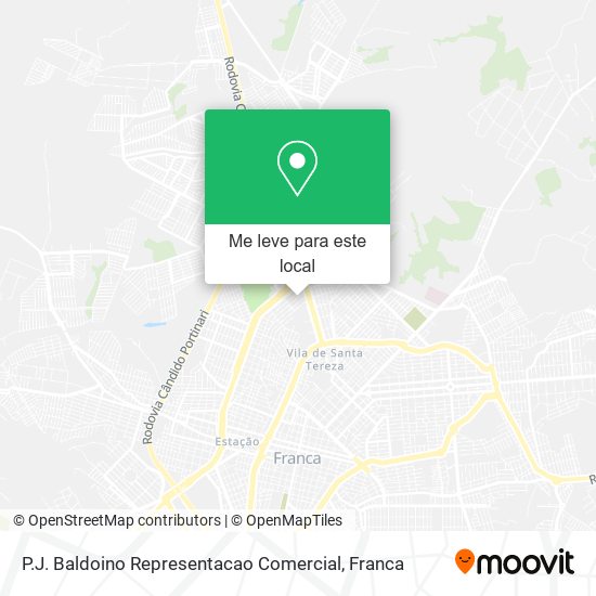 P.J. Baldoino Representacao Comercial mapa