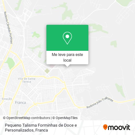 Pequeno Talisma Forminhas de Doce e Personalizados mapa