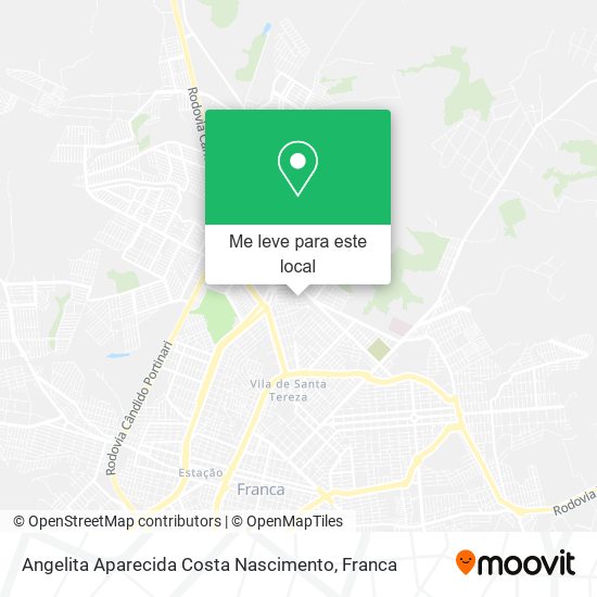 Angelita Aparecida Costa Nascimento mapa