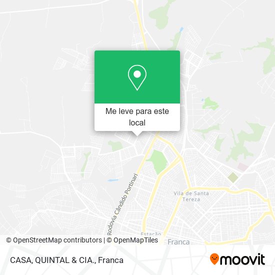 CASA, QUINTAL & CIA. mapa