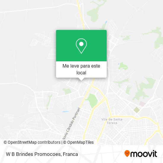W B Brindes Promocoes mapa