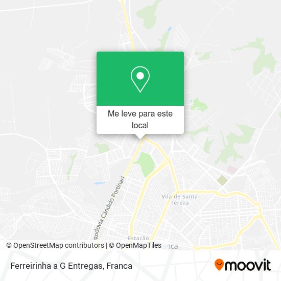 Ferreirinha a G Entregas mapa