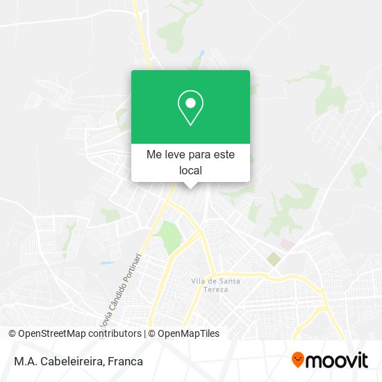 M.A. Cabeleireira mapa