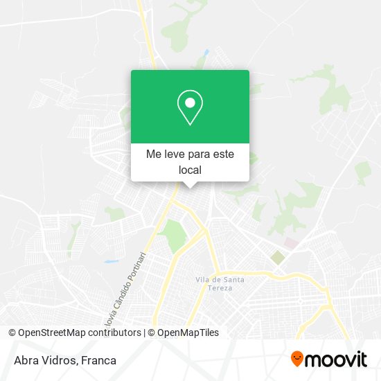 Abra Vidros mapa