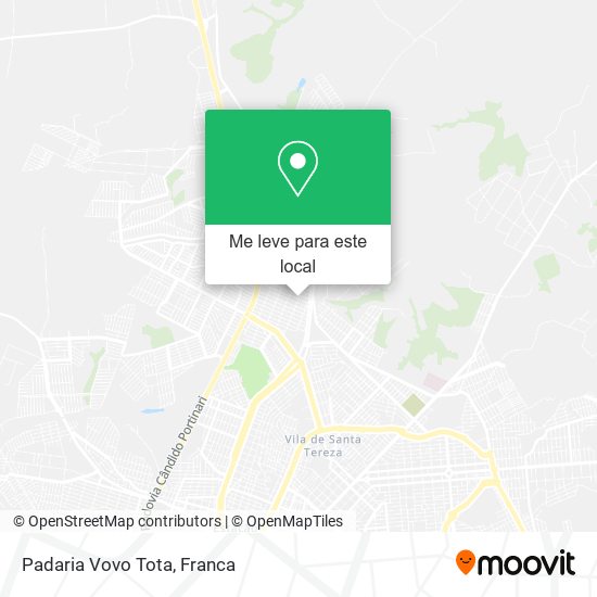 Padaria Vovo Tota mapa