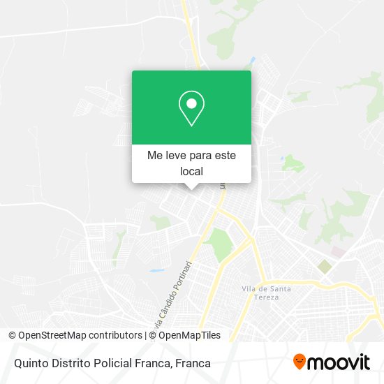 Quinto Distrito Policial Franca mapa