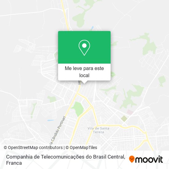 Companhia de Telecomunicações do Brasil Central mapa