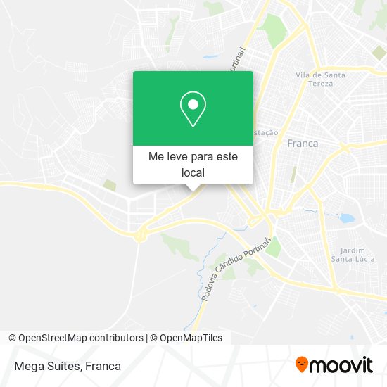 Mega Suítes mapa