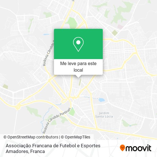 Associação Francana de Futebol e Esportes Amadores mapa