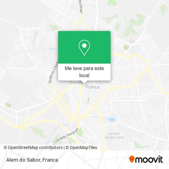 Alem do Sabor mapa