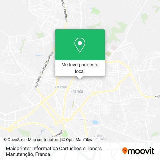 Maisprinter Informatica Cartuchos e Toners Manutenção mapa