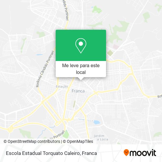 Escola Estadual Torquato Caleiro mapa