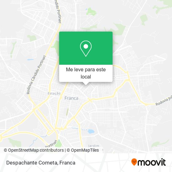 Despachante Cometa mapa