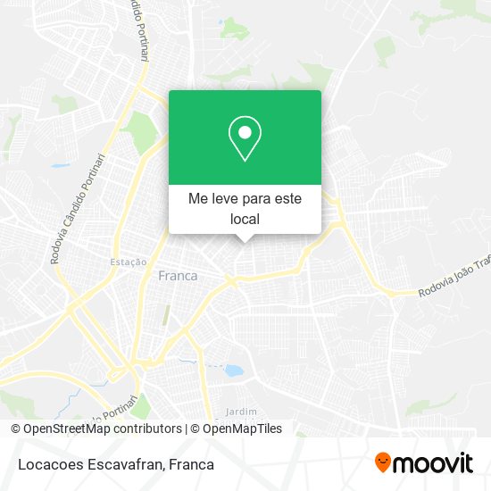 Locacoes Escavafran mapa