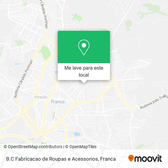 B.C Fabricacao de Roupas e Acessorios mapa