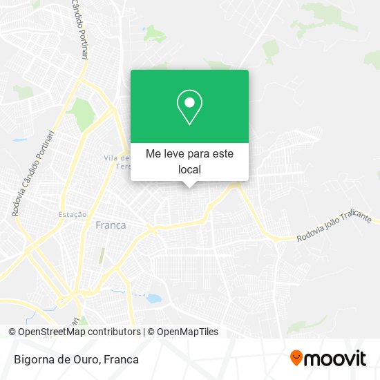 Bigorna de Ouro mapa