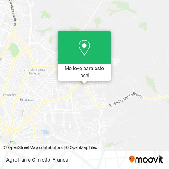 Agrofran e Clinicão mapa