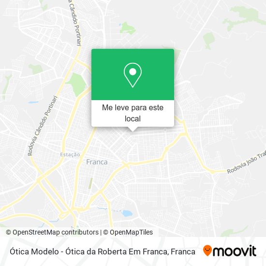 Ótica Modelo - Ótica da Roberta Em Franca mapa