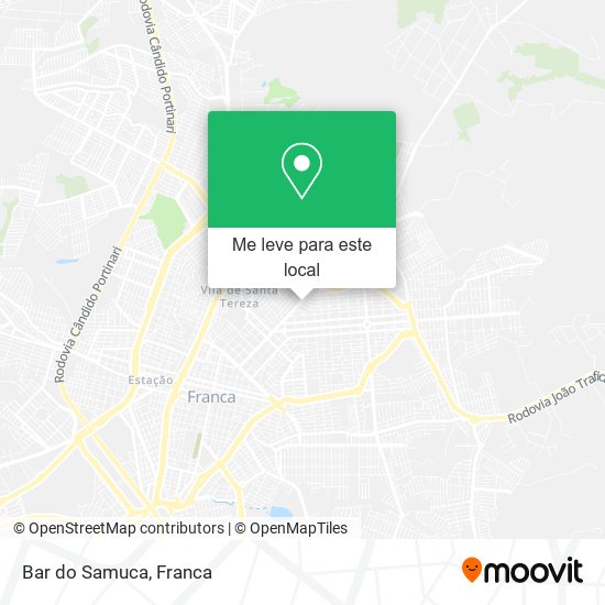 Bar do Samuca mapa