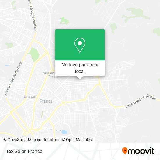 Tex Solar mapa