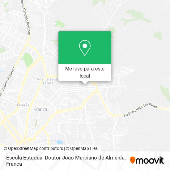Escola Estadual Doutor João Marciano de Almeida mapa