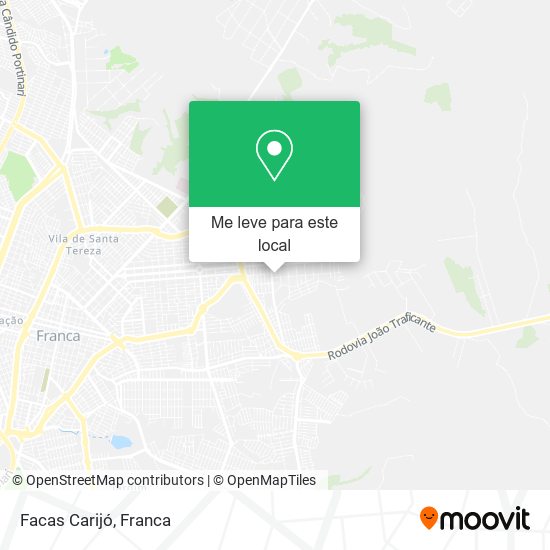 Facas Carijó mapa