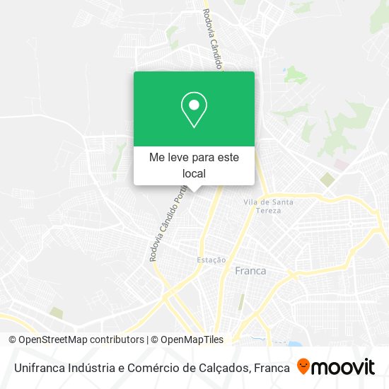 Unifranca Indústria e Comércio de Calçados mapa