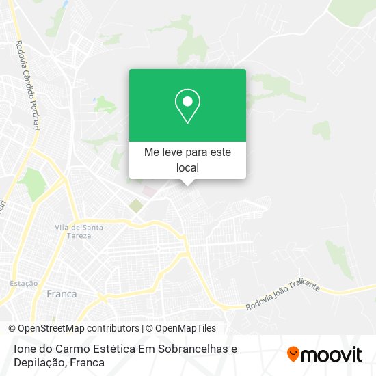Ione do Carmo Estética Em Sobrancelhas e Depilação mapa